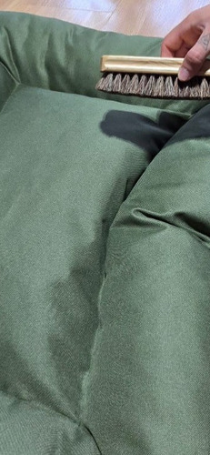 Cama Cucha Grande Antidesgarro Para Perro Gato Verde Musgo