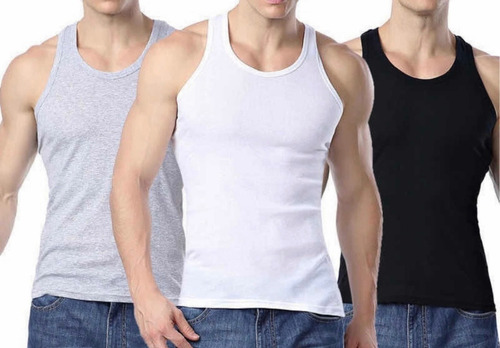 Camisetas Algodón Sin Manga Musculosas Hombre