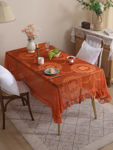 Mantel Rectangular De Encaje, Mantel Para Bodas, Cocina, Din