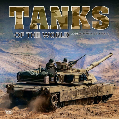 Libro: Tanks Of The World | X 24 Inch Monthly Square Wall Ca