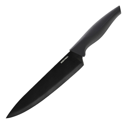 Cuchillo Chef De Acero Inoxidable 20 Cm Básicos Vasconia Color Transparente