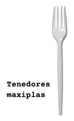 Tenedores Plásticos Maxiplas 1 X 1000