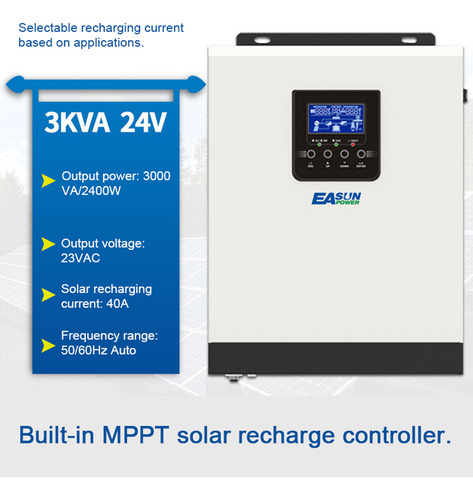 Batería Inverter Sinewave Controller Recarger Solar 40a Para