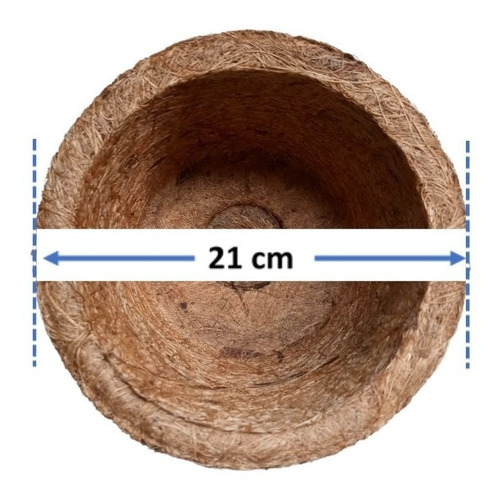 Imagem 2 de 5 de Vaso Xaxim De Fibra De Coco 21cm Nº 3