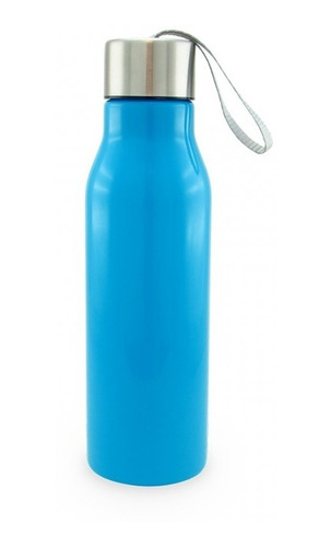 Botilito Plástico 600ml Botella Termo Agua Deporte Gym Azul