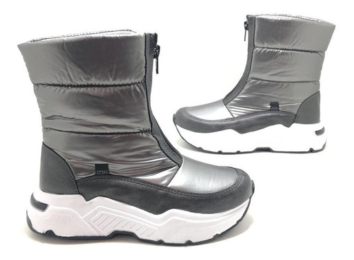 Bota Pre Ski Nenas Impermeables Moda Cierre Plumitas 61