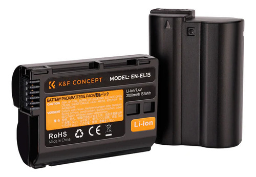 Batería Recargable K&f Concept En-el15 Para Nikon