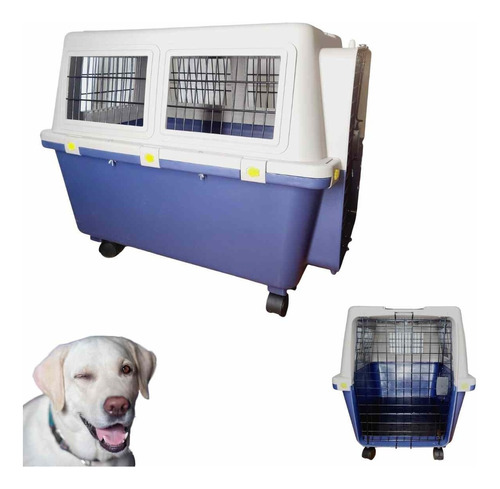 Caja Canil Transportadora Mascotas Con Ventilación Talla Xl