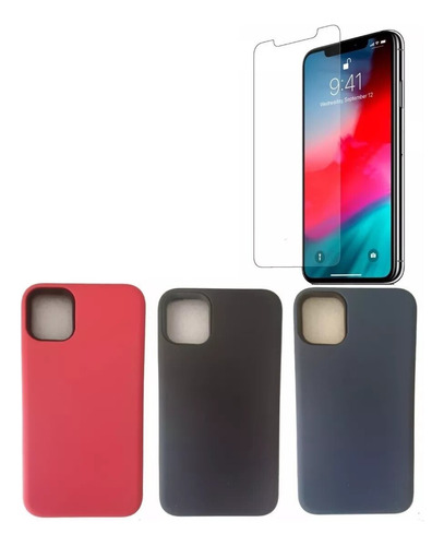 Funda Case Rígida Mas Vidrio Templado 9h Para iPhone 11 