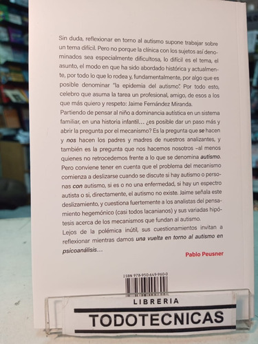 Imagen 2 de 4 de Una Vuelta En Torno Al Autismo En Psicoanalisis - Pulice -lv