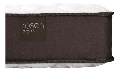 Colchon Rosen New Ergo 2 Plazas 1,50 X 2,00 Color Blanco