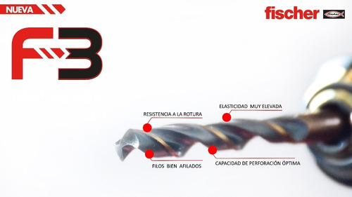 Imagen 5 de 8 de Mecha Acero Rápido 6mm- Hss Fischer F3- Diam. 6mm- La Mejor!