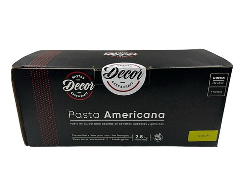 Caja Pasta Americana Decor Cake X 2.8 Kg Color - Cotifan
