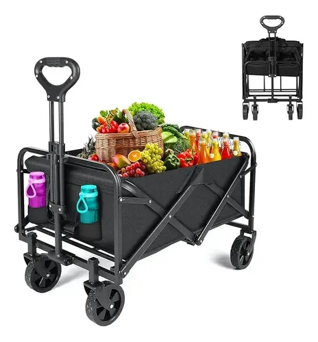 Carrito Vagón Plegable Portátil Multiusos Resistente Cámping
