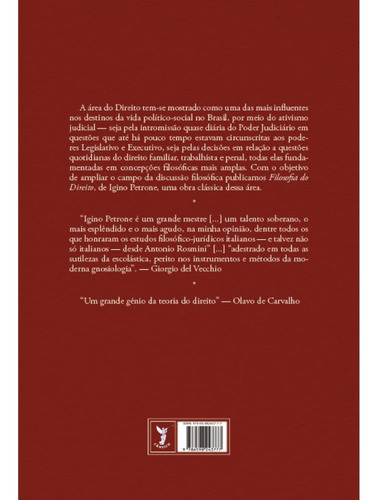 Filosofia Do Direito, De Igino Petrone. Editorial Editora Cântico, Capa Mole, Edição 1 Em Português, 2024