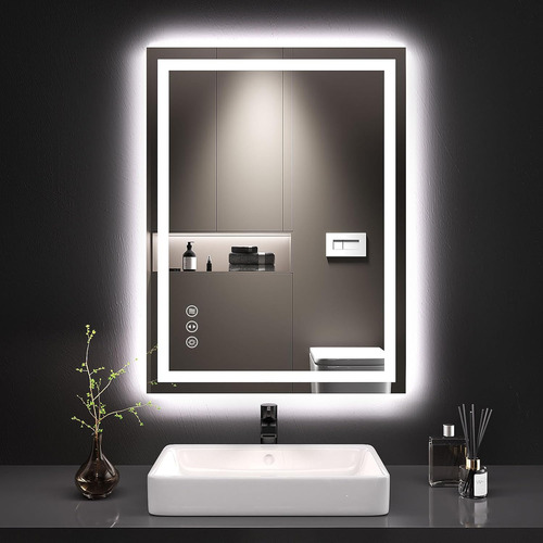 Loaao Espejo De Baño Led De 24 X 32 PuLG