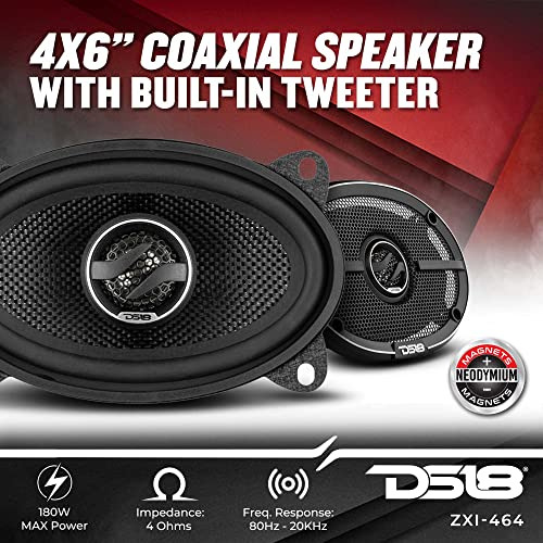 Altavoces Coaxiales 4x6 Ds18 Zxi-464 Elite 120 W 4 Ohmios (2