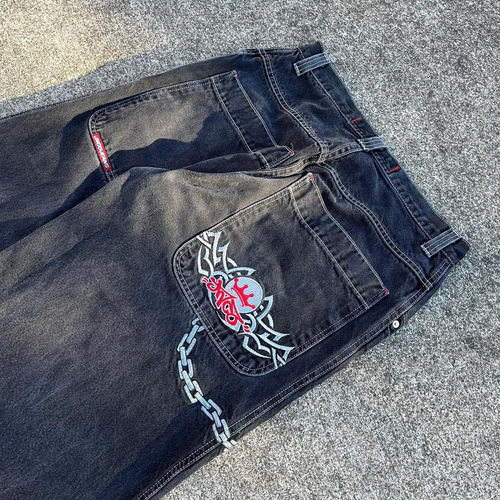 Vaqueros Jnco De Pierna Recta Para Hombre, Estilo Retro, Cas
