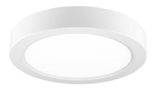 Plafon Led Interelec Aplique Redondo 18w Techo Luz Cálida Color Blanco