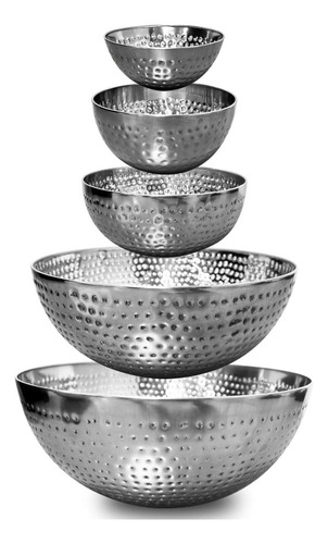 Tazones De Mezcla De Acero Inoxidable Handit Juego Con Diseñ