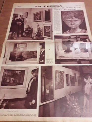 Diario La Prensa Obras De Artistas Del Litoral Argentin 1967