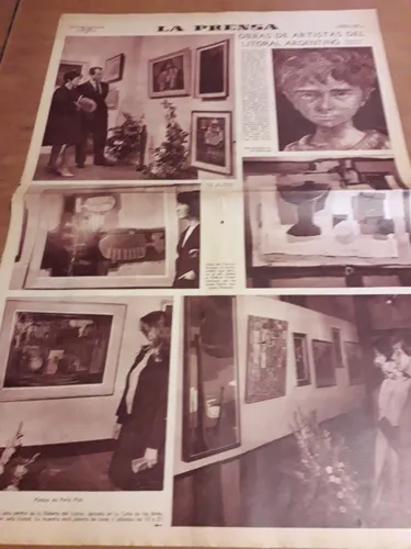 Diario La Prensa Obras De Artistas Del Litoral Argentin 1967 (Usado)