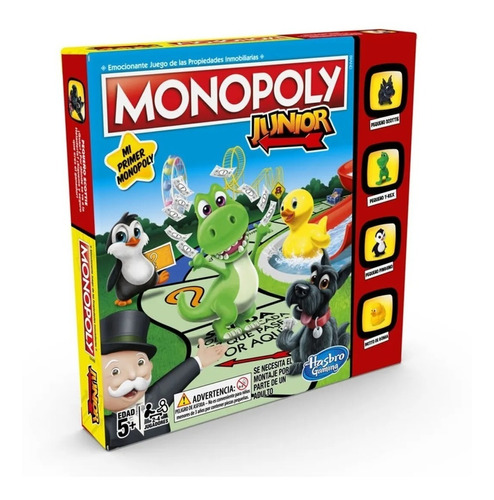 Monopoly Junior Jr Juego De Mesa Hasbro Original Mi Primer 