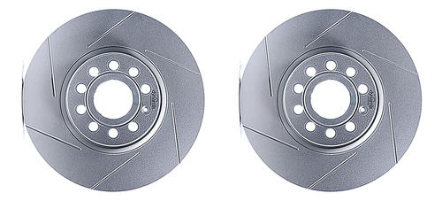 Par De Discos Ranurados Del A3 L4 1.4l 06-12 Dynamik