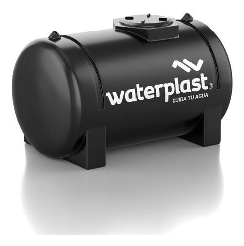 Tanque De Agua Horizontal Th1000 Waterplast 1000 Litros Color Negro