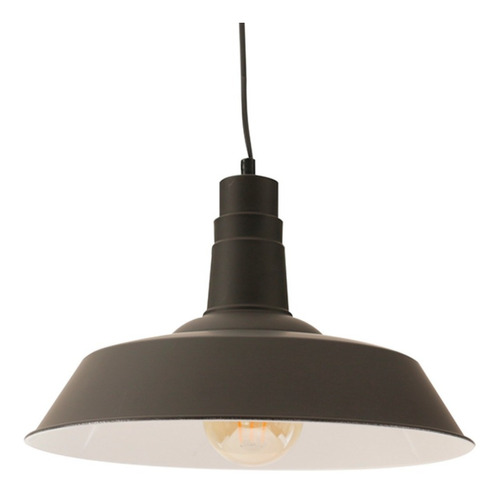 Lampara Colgante Industrial Negro Mate 35cms Xander Leuk