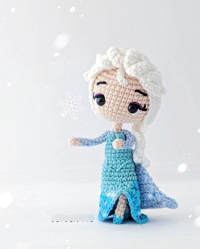 Patrón Amigurumi Reina Elsa