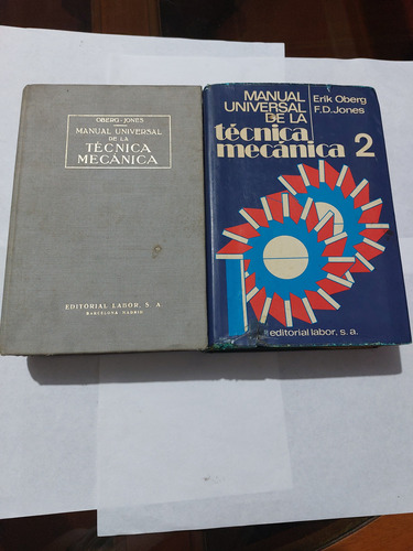 Libro Manual Universal Tecnica Mecanica 2 Tomos Oberg Jones