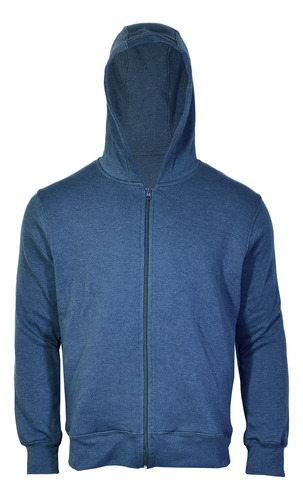 Campera Salomon Logo Fz Hoodie Ii Hombre Legion Blue Heather