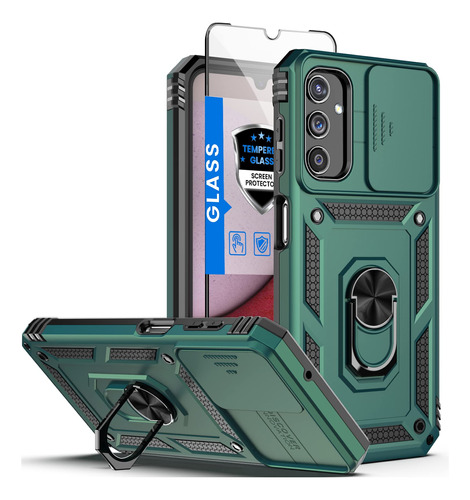 Funda Para Samsung A14 Grado Militar Verde