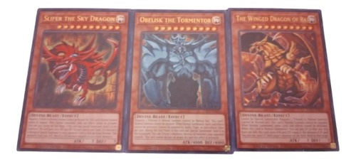 3 Dioses Egipcios Nuevos Yugioh