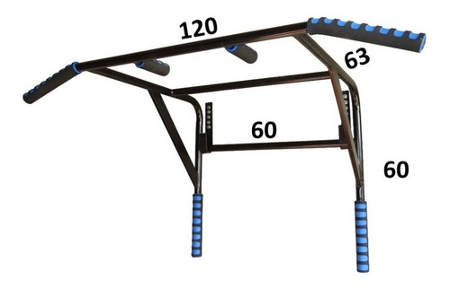 Barra Para Dominadas 8 En 1 Uso Rudo Gym Abdominales Pared
