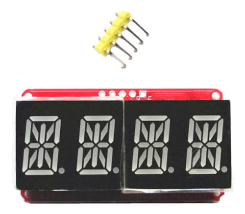 Pantalla Led Roja Pantalla Led De 2 Piezas De 14 Segmentos Pantalla Led Roja Pantalla Led De 2 Piezas De 14 Segmentos