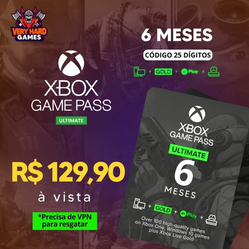 Xbox Game Pass Ultimate 6 Meses