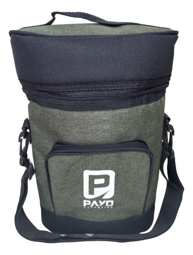 Mochila Matera Payo Porta Termo Con Bolsillo Lona/cordura