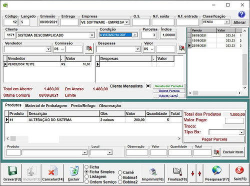 Código Fonte Do Sistema De Controle De Vendas