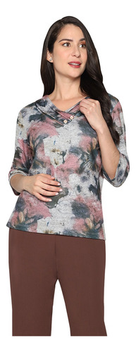 Vitos | Blusa Cuello Con Cruce Manga 3/4 | Lindsey