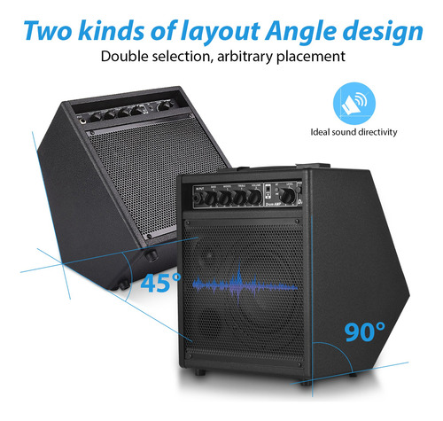Amplificador De Guitarra Altavoz Electrónico De Batería Port
