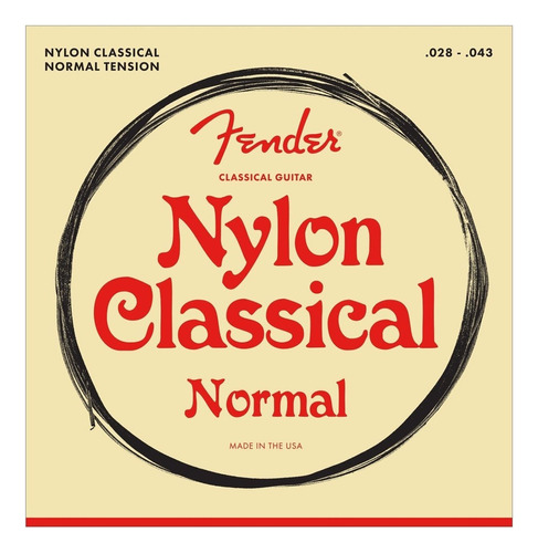 Cuerdas De Guitarra Clásica/nylon Fender