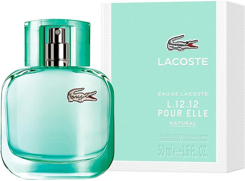 Perfume Eau De Lacoste L.12.12 para Elle Natural Edt, 50 ml