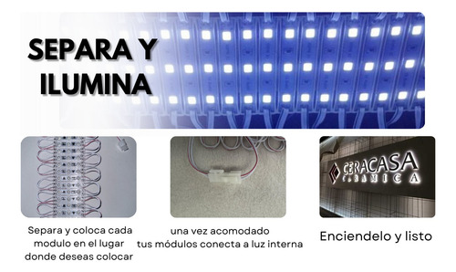 100 Módulos De 3 Led 2835 Ac 110v/220v. Ip65, Blanco Frio. Blanco Frío