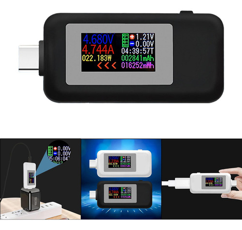 . Comprobador Usb Tipo C Bidireccional Kws-1902c (negro)