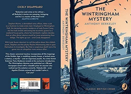 The Wintringham Mystery Cicely Disappears - Berkeley, de Berkeley, Anthony. Editorial Collins Crime Club en inglés