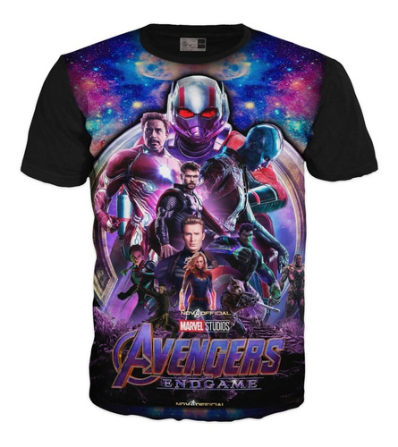 Camiseta Avengers Endgame Marvel Vengadores Algodón