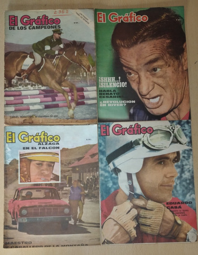 Lote De 4 Revistas El Gráfico Año 1965