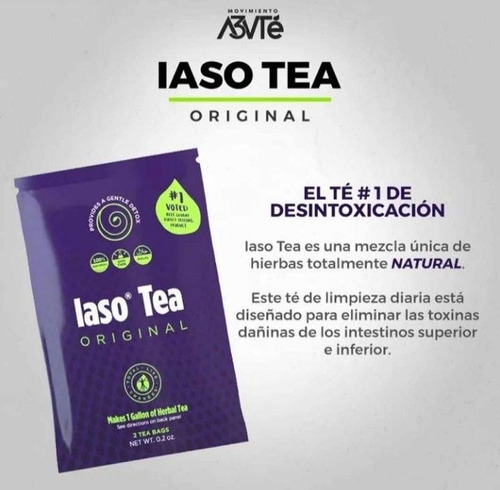 1 Sobre Iaso Tea Original/te Détox Natural Y Org  / Tlc 